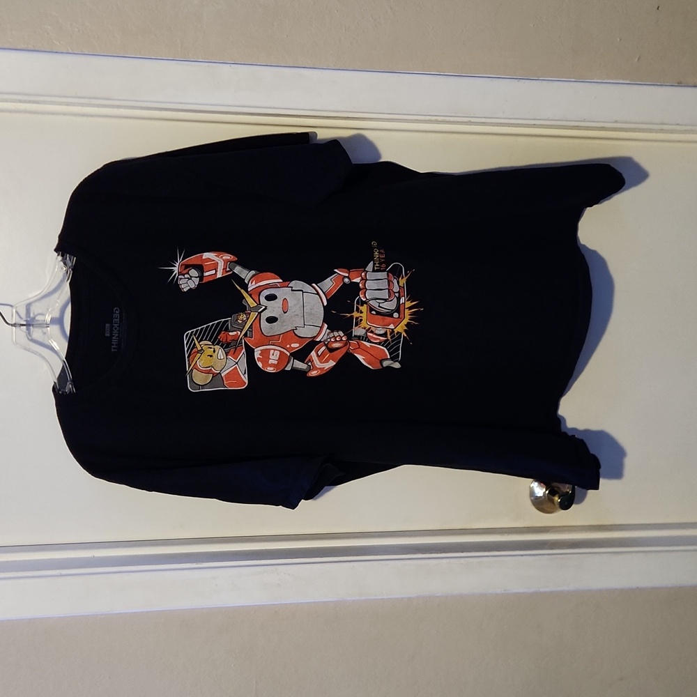 ThinkGeek 16th Anniversary Mouse Robot t-shirt, black, 3XL